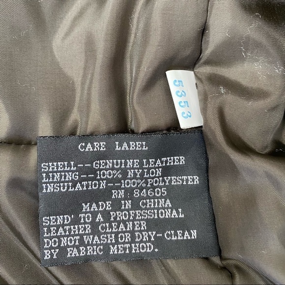 Burk's Bay NRA Life Member Leather Genuine Bomber Jacket Mens size L - Picture 9 of 13